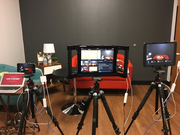 full three camera switcher studio set up