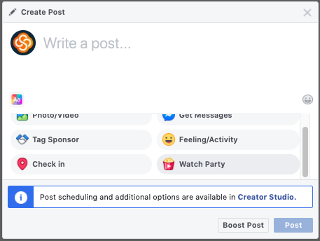 How to create a Facebook Watch Party